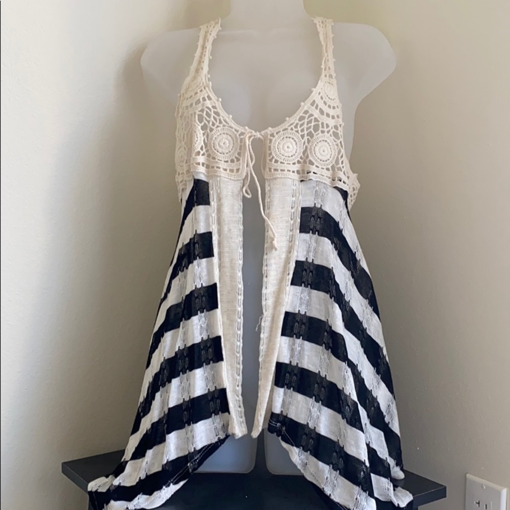 ✨ Woman summer bikini coverups striped top